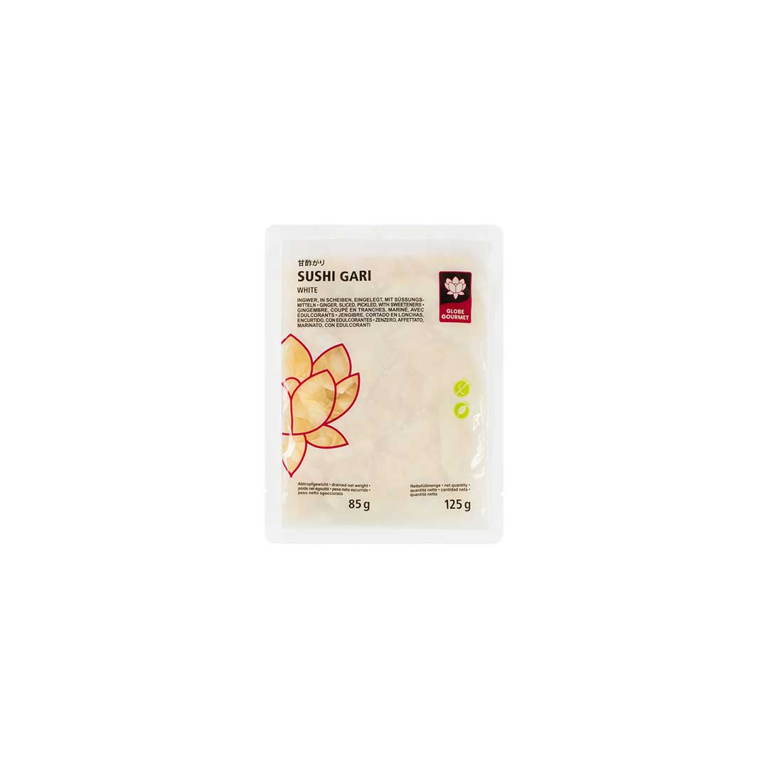 Verpackter Sushi Gari Weiß 125g von Globe Gourmet