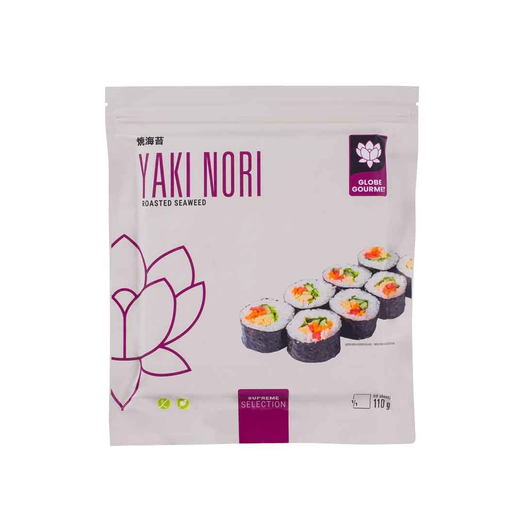 Globe Gourmet Nori Supreme halb, Yaki Nori 100 Blatt